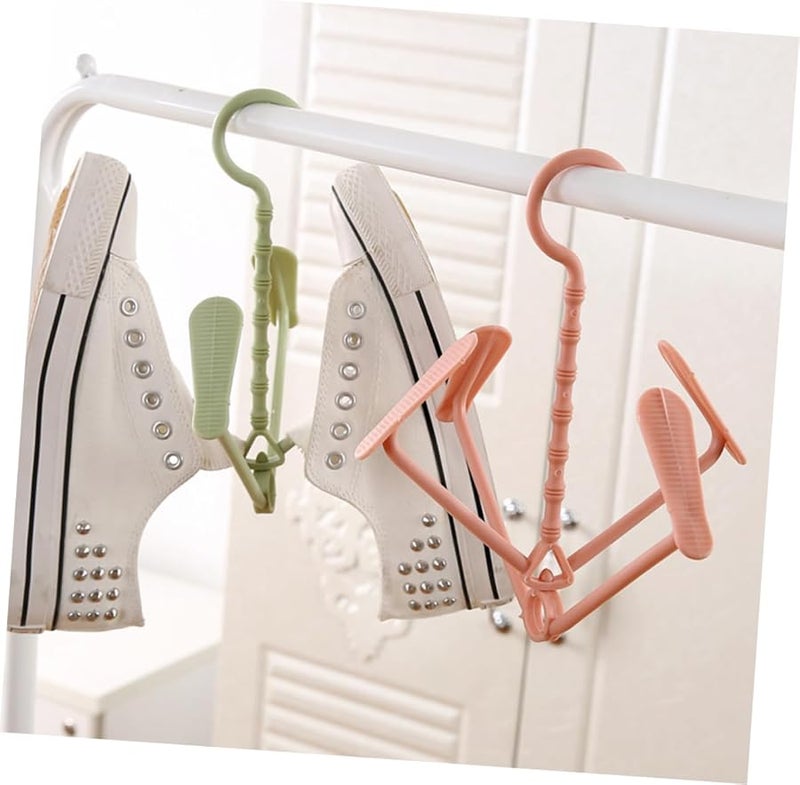 5 Pcs Multifunctional Shoe Organizer Rack Strong Lightweight Space Saver Random Color - Image 3